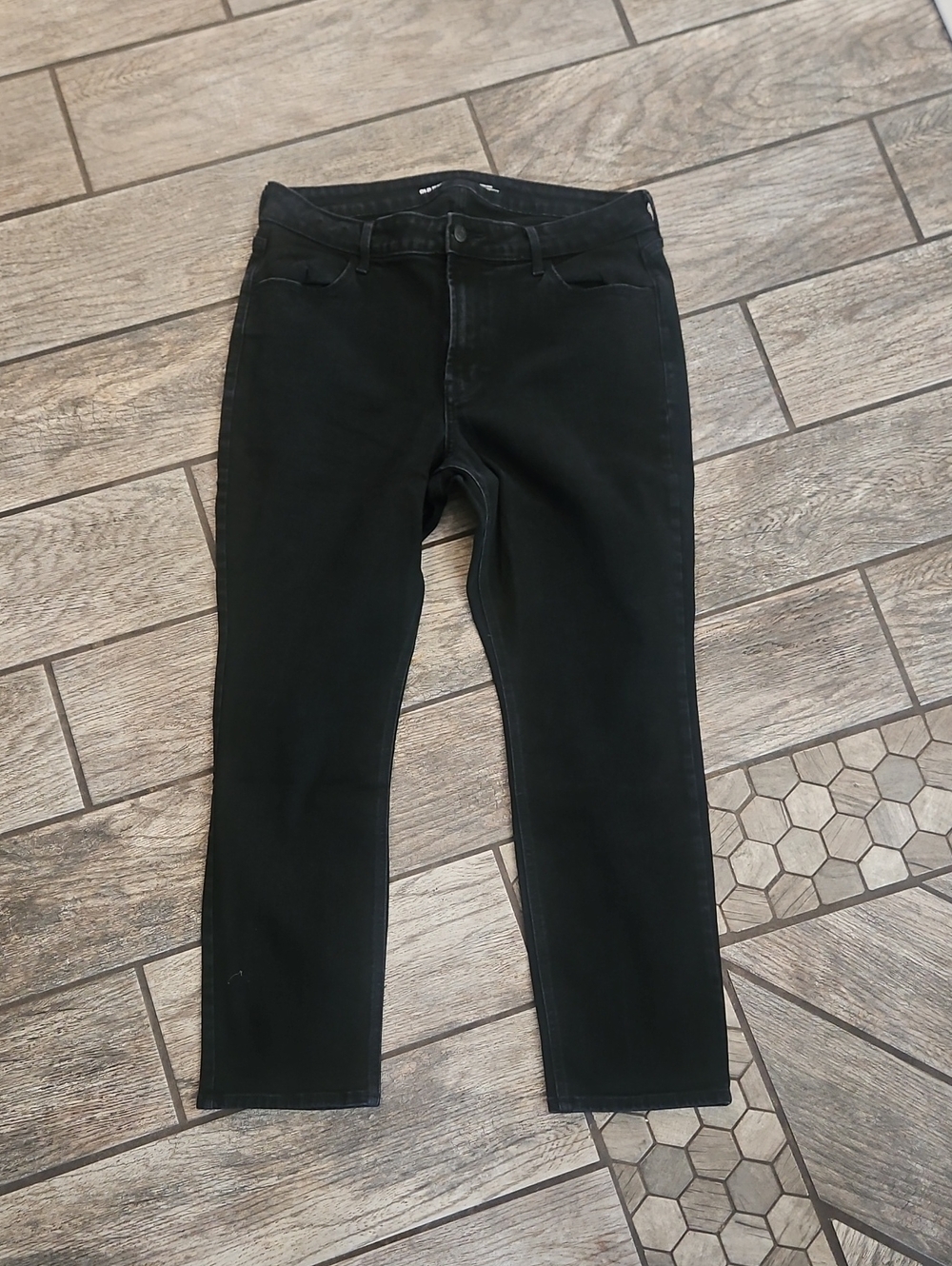 Old Navy Black Slim Fit Jeans Size 14 Short